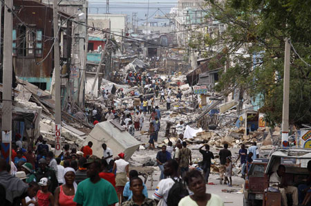 map of haiti earthquake epicenter. Article about Haiti aids